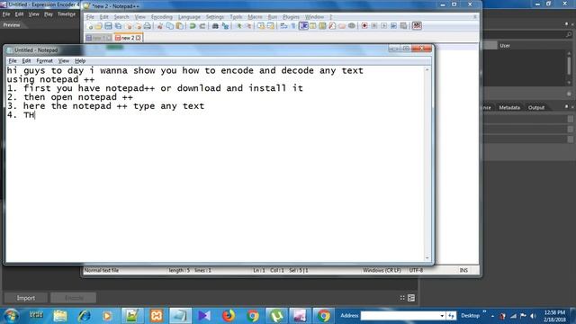 How to encode and decode any complex passwords any text using Notepad ++ смотреть онлайн