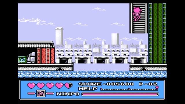 Dendy (Famicom,Nintendo,Nes) 8-bit Ninja Cat Round 2