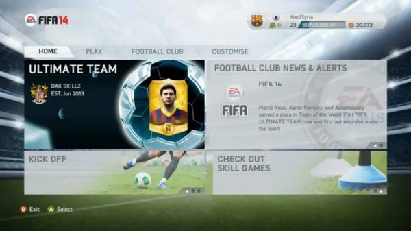 FIFA 14 vs FIFA 13 MENU STYLE (PC VERSION)