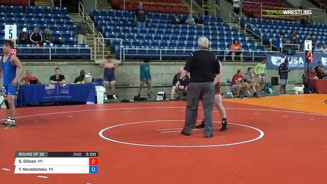 Cadet GR 182 Round of 32 - Shane Gibson (MT) vs. Tymothy Nevadomsky (PA) смотреть онлайн