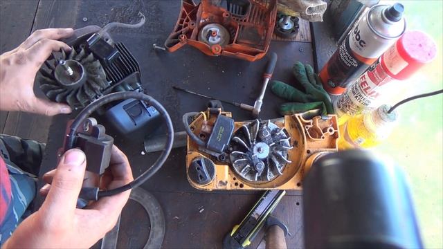 зажигание на stihl fs55 от бензопилы partner350 смотреть онлайн