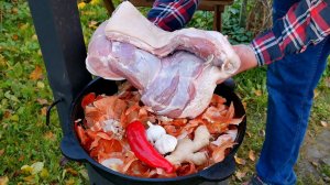 ГРУДИНКА В ЛУКОВОЙ ШЕЛУХЕ  САМОЕ ВКУСНОЕ САЛО