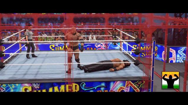 The Great Khali Vs. Goldberg - Hell In A Cell Match - WWE SummerSlam 2023