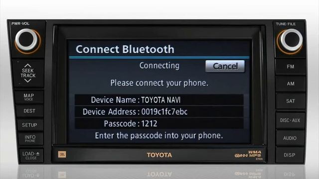 2011 Tundra Navigation - Pair and Operate a Bluetooth Phone смотреть онлайн
