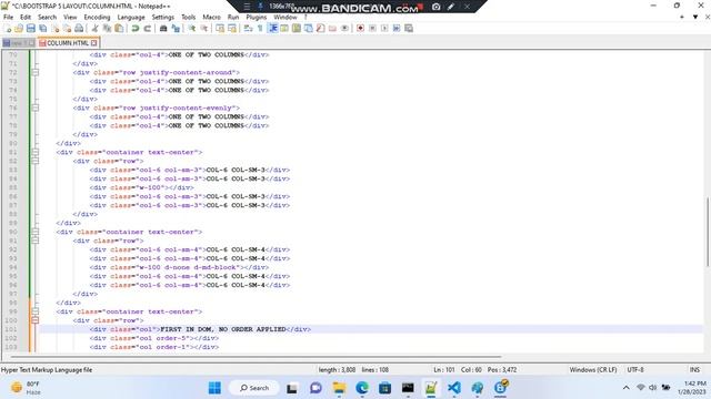 BOOTSTRAP 5 COLUMN смотреть онлайн