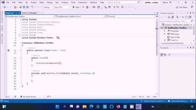 Adding two numbers in c# using TextBox смотреть онлайн