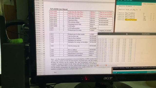 Arduino read Modbus TUF-2000M Ultrasonic Flow Meter ESP8266 ESP32 NodeMCU смотреть онлайн