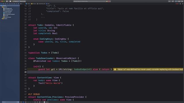 SwiftUI Decoding JSON (iOS 13 Beta 5, Xcode 11 Beta 5) смотреть онлайн