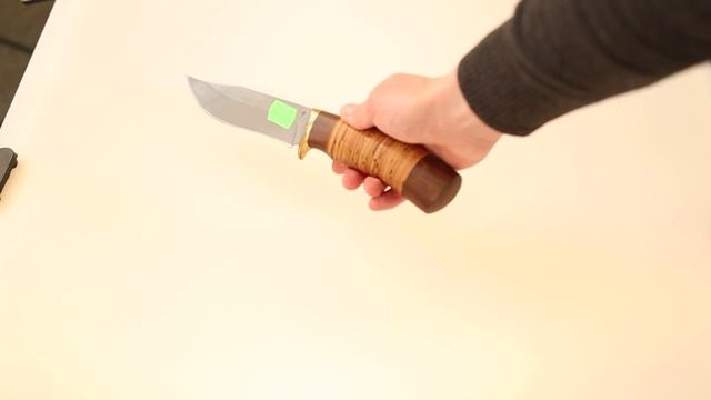 Нож из булатной стали Финский с рукоятью из бересты\венге смотреть онлайн