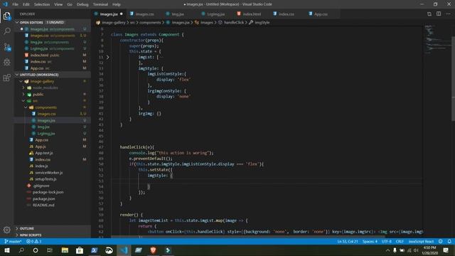 Part-5 | Loop with map() , Set state, onClick | Build A Image Gallery With ReactJS From Scratch смотреть онлайн