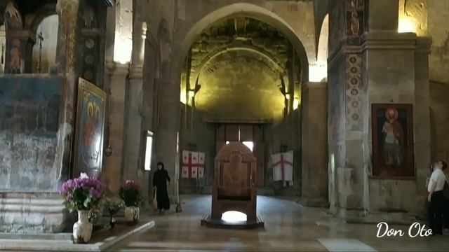 Мцхета, монастырь "Светицховели" Vl век. Грузия. სვეტიცხოვლი. Svetitskoveli Temple. Georgia. смотреть онлайн