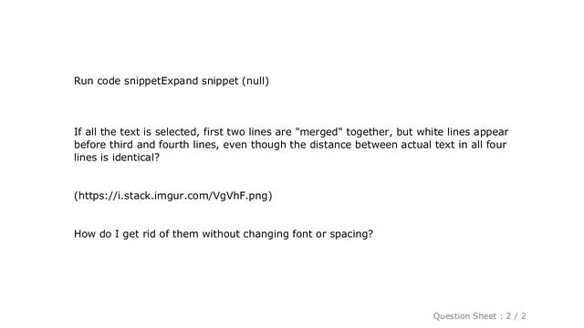 HTML : Prevent white space between selected text lines смотреть онлайн