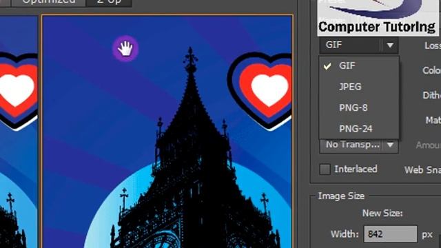 Saving an Illustrator file as a gif смотреть онлайн