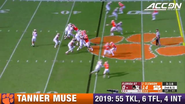 Tanner Muse 2019 Season Highlights | Clemson DB смотреть онлайн
