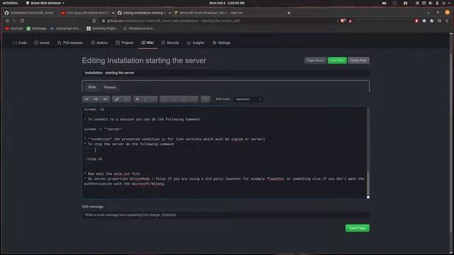 MineCraft Server Github changes and repository updating LIVESTREAM. The Repo is Public ||| смотреть онлайн