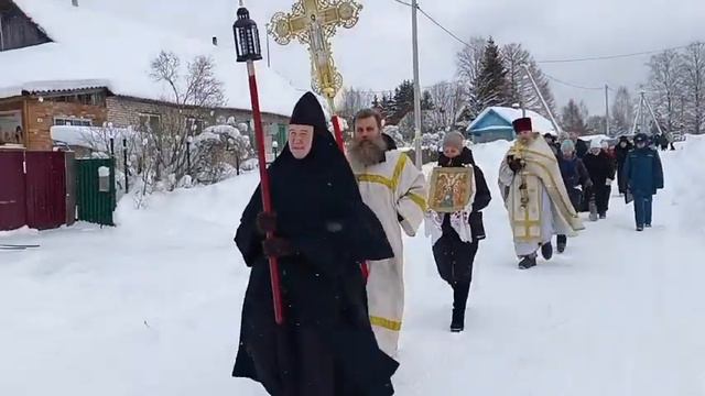 КРЕСТНЫЙ ХОД НА СОМИНСКУЮ ИОРДАНЬ. Крещение Господне. Сомино, 6 января (19 н.ст.) 2024 г. смотреть онлайн
