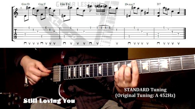 Scorpions GUITAR LESSON With TAB - Ballads - Still Loving You - Holiday  - Send Me An Angel ...