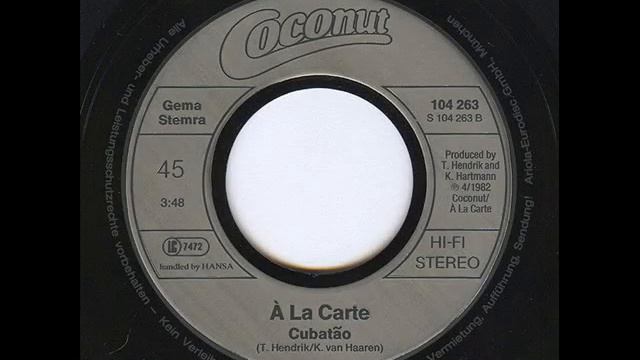 A La Carte      ''In The Summer Sun Of Greece  +  Cubatao''       1982