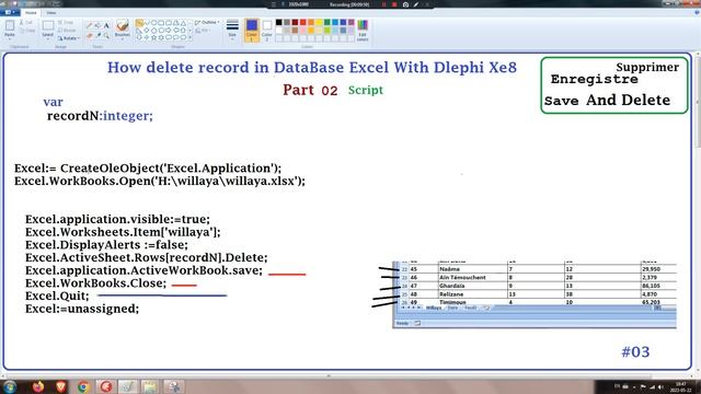 How Delet Record In Excel With delphi xe8 #03 смотреть онлайн