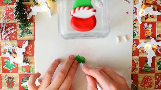 DIY/Как слепить гномика из полимерной глины/Новогодний гном/Мастер-класс из полимерной глины смотреть онлайн