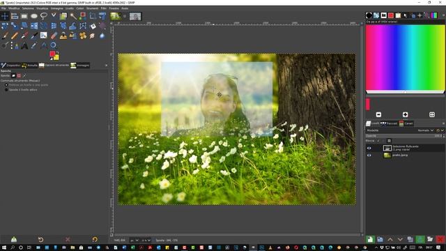 Rendere le foto semitrasparenti con Gimp, Photoshop e Pixlr per aggiungerle sopra ad altre immagini смотреть онлайн