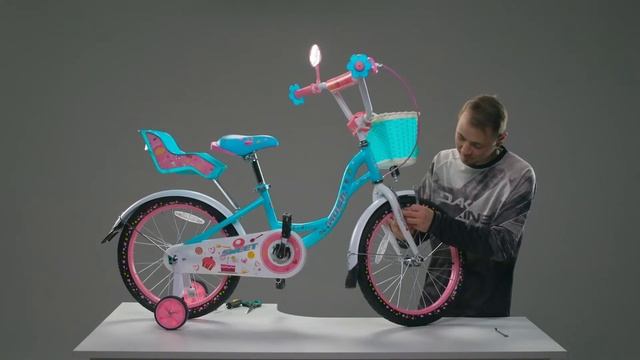 Настройка переднего тормоза детского велосипеда (клещевой) смотреть онлайн