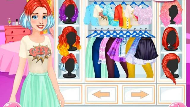 Мультик игра Из принцессы Диснея в студентку! (From Princess To Student) смотреть онлайн