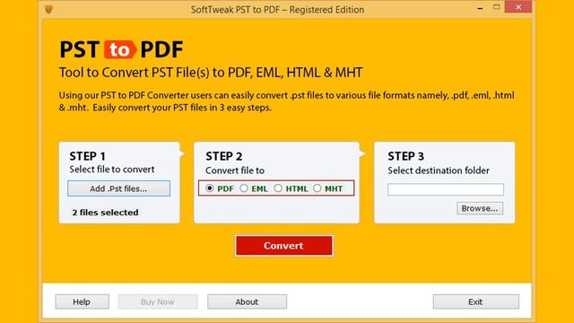SoftTweak PST to PDF Converter Help Tutorial смотреть онлайн