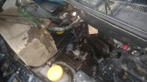 Промывка радиатора печки без снятия Опель Мерива