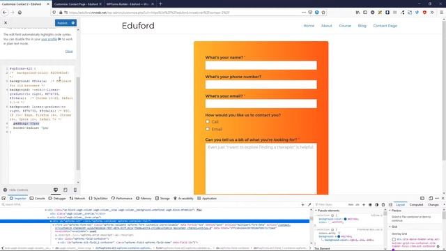 Contact form with WPForms | Custom CSS style смотреть онлайн