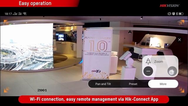 Hikvision Wireless Mini PTZ camera performance demo - DS-2DE3A404IW-DE/W смотреть онлайн