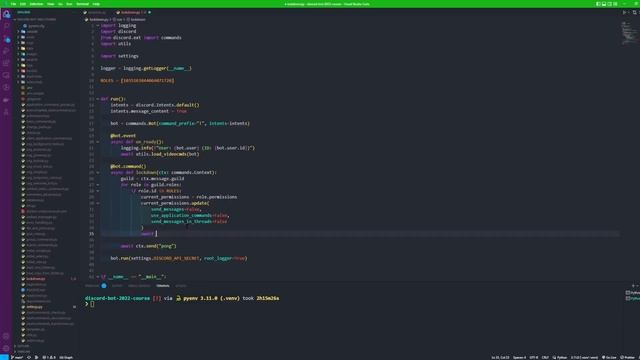 How to LOCKDOWN an entire discord server with discordpy and python смотреть онлайн