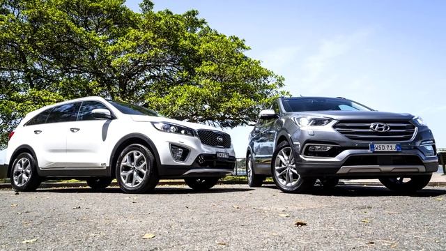Hyundai Santa Fe Highlander v Kia Sorento Platinum смотреть онлайн