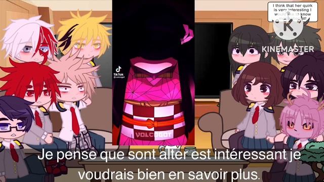 MHA/BNHA react to Nezuko kamado as F!Y/N in FR and EN смотреть онлайн