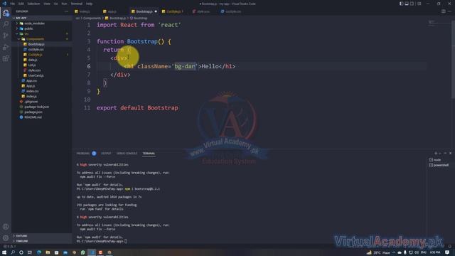 How to add bootstrap in React | React.js Training смотреть онлайн