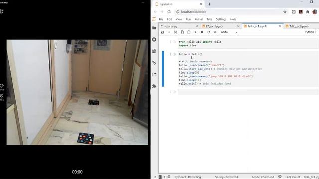 DJI Tello EDU Interactive Control via Python Code смотреть онлайн