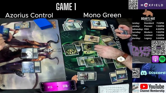 Mono Green Devotion VS Azorius Control [MTG Pioneer] смотреть онлайн