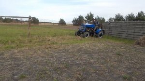 Мини трактор с ГАЗ-51и ВАЗ 2106 испытания с плужком.