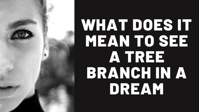 What Does It Mean to See a Tree Branch in a Dream? смотреть онлайн