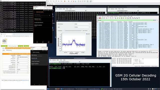 Decoding a 2G GSM Base Station With A HackRF And GR-GSM (YateBTS and BladeRF Micro 2.0 xA4) смотреть онлайн