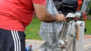 Замена масла двигателя HONDA BF20