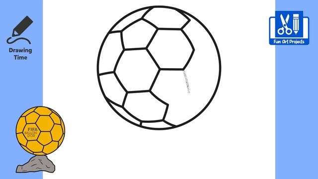 How To Draw Ballon d'Or FIFA 2023 | Easy Step By Step Tutorial смотреть онлайн