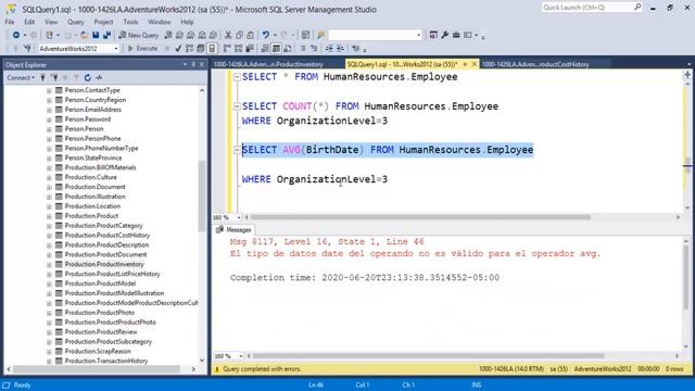Curso de SQL Server 2019 #18 FUNCIONES AVG COUNT SUM смотреть онлайн