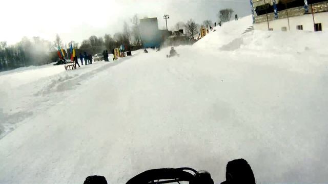 winter kart 2012 \ Arzamas 10/03/2012. onboard. 1 Заезд смотреть онлайн
