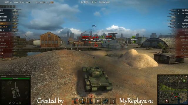 WOT: Port - Type 62 - 3 frags смотреть онлайн