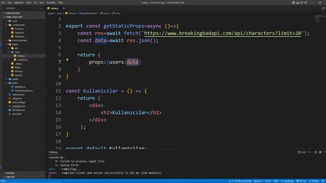 6# getStaticProps Kullanımı [NEXT-FIREBASE] смотреть онлайн