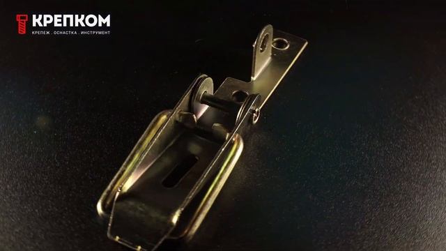 Замок-защелка с ушком для блокировки L=60 B28, желтый цинк смотреть онлайн