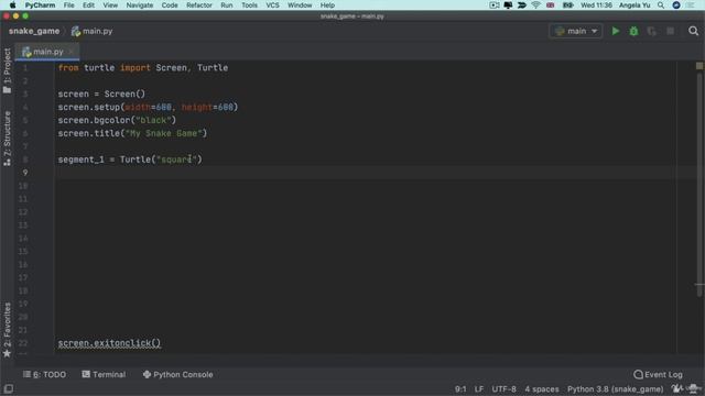 Day 20 - Build the Snake Game Part 1_ Animation & Coordinate2 Screen Setup and Creating a Snake Body смотреть онлайн