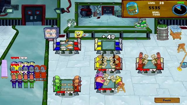 SpongeBob Diner Dash 2: Two Times the Trouble - Level #26 - Appetizer смотреть онлайн