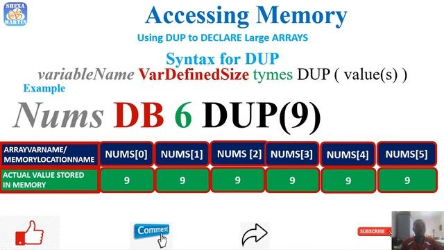 x86 Array programming - 2021 APL programming using Emu8086 & Accessing Variable address 3 смотреть онлайн